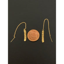 Load image into Gallery viewer, 18K Gold Earrings Threader Dangling - Rafant
