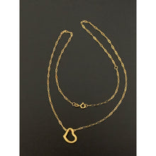 Load image into Gallery viewer, 18K Gold Necklace Chain Heart 17.75 inches 1.21 grams - Rafant
