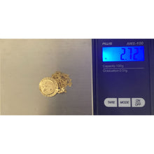 Load image into Gallery viewer, 18K Gold Necklace Chain 20 inches with Jesus Christ Pendant 2.72 grams - Rafant
