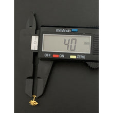 Load image into Gallery viewer, 18K Gold Stud Earrings Screw Type Star 0.41 grams - Rafant
