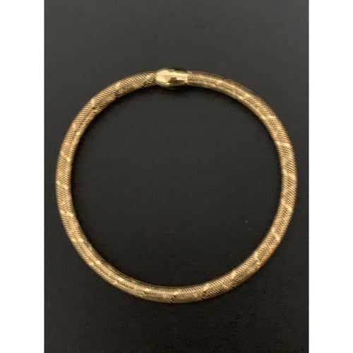 18K Gold Bracelet Soft Bangles Mesh Stretchable 1.06 grams - Rafant