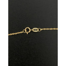 Load image into Gallery viewer, 18K Gold Necklace Twisted Chain 17.5 inches with Infinity Pendant 1.48 grams - Rafant
