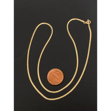 Load image into Gallery viewer, 18K Gold Necklace Chain Flat 17.75 inches 2.23 grams - Rafant
