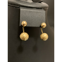 Load image into Gallery viewer, 18K Gold Earrings Post Dangle Balls 2.58 grams - Rafant
