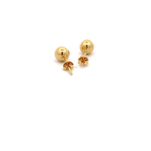 Load image into Gallery viewer, 18K Gold Earrings Stud Balls Polished 0.86 grams - Rafant
