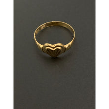 Load image into Gallery viewer, 18K Gold Ring Heart 1.10 grams Size 8.5 - Rafant
