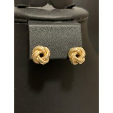 Load image into Gallery viewer, 18K Gold Knot Stud Earrings 2.28 grams - Rafant

