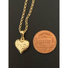 Load image into Gallery viewer, 18K Gold Necklace Chain 17.50 inches with Puffed Heart Pendant 1.94 grams - Rafant
