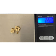 Load image into Gallery viewer, 18K Gold Earrings Stud Knot 2.22 grams - Rafant
