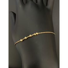 Load image into Gallery viewer, 18K Gold Bracelet Flexible Small Beads 1.12 grams 6.75 inches - Rafant
