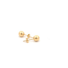 Load image into Gallery viewer, 18K Yellow Gold Earrings Stud Balls Polished 0.88 grams - Rafant
