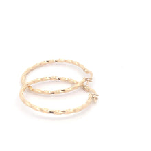Load image into Gallery viewer, 18K Yellow Gold Earrings Hoops Spiral 1.37 grams - Rafant
