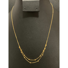 Load image into Gallery viewer, 18K Gold Necklace Beaded 18 inches 0.99 grams - Rafant
