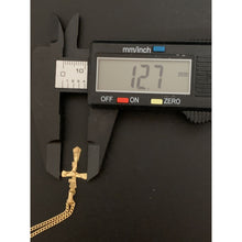 Load image into Gallery viewer, 18K Gold Necklace Chain 17.75 inches with Cross Jesus Christ Pendant 2.04 grams - Rafant
