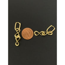 Load image into Gallery viewer, 18K Gold Earrings Dangle Infinity 3.44 grams - Rafant
