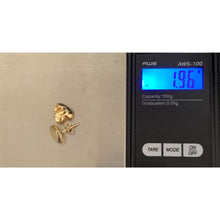 Load image into Gallery viewer, 18K Gold Earrings Stud Puffed Heart 1.96 grams - Rafant
