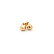 Load image into Gallery viewer, 18K Yellow Gold Earrings Studs Balls Polished 0.96 grams - Rafant
