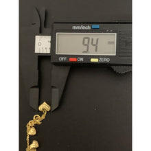 Load image into Gallery viewer, 18K Gold Bracelet Heart Charms 7.25 inches 1.94 grams - Rafant
