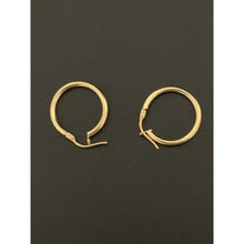 Load image into Gallery viewer, 18K Yellow Gold Earrings Hoops Loops - Rafant
