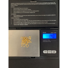 Load image into Gallery viewer, 18K Gold Necklace Chain 18 inches with Double Heart Pendant Small 1.40 grams - Rafant
