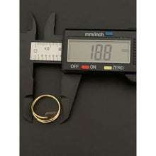 Load image into Gallery viewer, 18K Gold Ring Spiral Heart 1.77 grams Size 5.5 - Rafant
