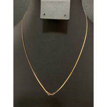 Load image into Gallery viewer, 18K Gold Necklace Chain Snake 18 inches 1.35 grams - Rafant
