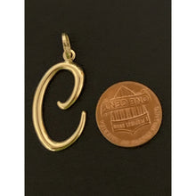 Load image into Gallery viewer, 18K Gold Pendant Letter C 1.15 grams - Rafant
