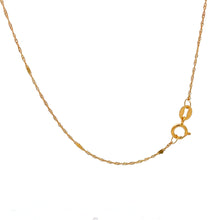 Load image into Gallery viewer, 18K Gold Necklace Chain 17.75 inches Pendant Flower 1.36 grams - Rafant
