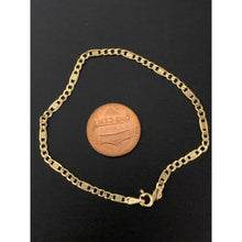 Load image into Gallery viewer, 18K Saudi Gold Bracelet Cable Link 1.50 grams Lightweight - Rafant
