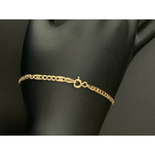 Load image into Gallery viewer, 18K Saudi Gold Bracelet Cable Link 1.50 grams Lightweight - Rafant
