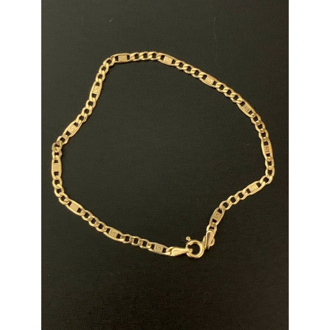 18K Saudi Gold Bracelet Cable Link 1.50 grams Lightweight - Rafant