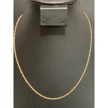 Load image into Gallery viewer, 18K Gold Necklace Chain Figaro No Pendant 17.75&quot; - Rafant
