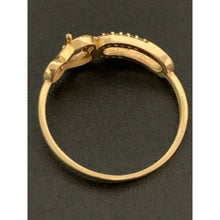 Load image into Gallery viewer, 18K Gold Ring Size 6.75 Heart with Russian Stones - Rafant
