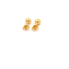 Load image into Gallery viewer, 18K Yellow Gold Earrings Stud Ball 1.01 grams Small - Rafant
