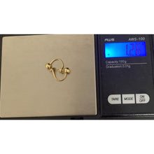 Load image into Gallery viewer, 18K Gold Earrings Ball Heart 1.26grams - Rafant
