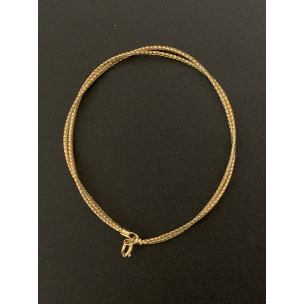 18K Gold Bracelet Twisted Sof Bangle 0.98 grams S 6.5 inches - Rafant