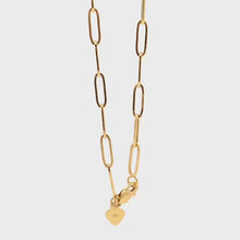 Load and play video in Gallery viewer, 18K Yellow Gold Bracelet Paperclip Size 7.5 inches
