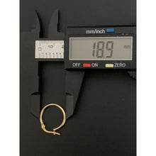 Load image into Gallery viewer, 18K Gold Earrings Hoops Loops 1 gram - Rafant
