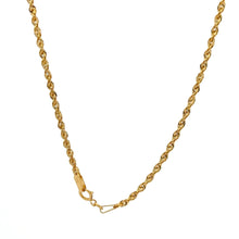 Load image into Gallery viewer, 18K Gold Necklace Chain 20 inches Rope 2.16 grams - Rafant
