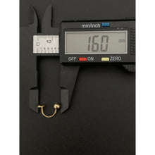 Load image into Gallery viewer, 18K Gold Earrings Heart Ball Small 1.24 grams - Rafant
