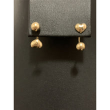Load image into Gallery viewer, 18K Gold Earrings Heart Ball Small 1.24 grams - Rafant

