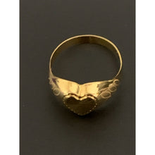 Load image into Gallery viewer, 18K Gold Ring Heart 1.37 grams Size 10 - Rafant
