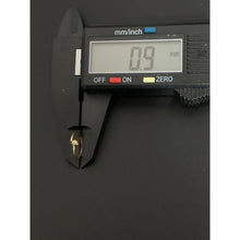 Load image into Gallery viewer, 18K Gold Earrings Hoops Loops Beads Small Tiny 0.63 grams - Rafant
