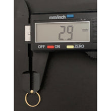 Load image into Gallery viewer, 18K Gold Earrings Hoops Beads Small Tiny 0.62 grams - Rafant
