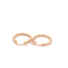 Load image into Gallery viewer, 18K Yellow Gold Earrings Hoops Small 1.20 grams - Rafant
