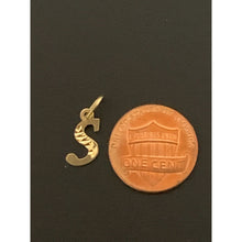 Load image into Gallery viewer, 18K Gold Pendant Charm Letter S 0.56 grams - Rafant
