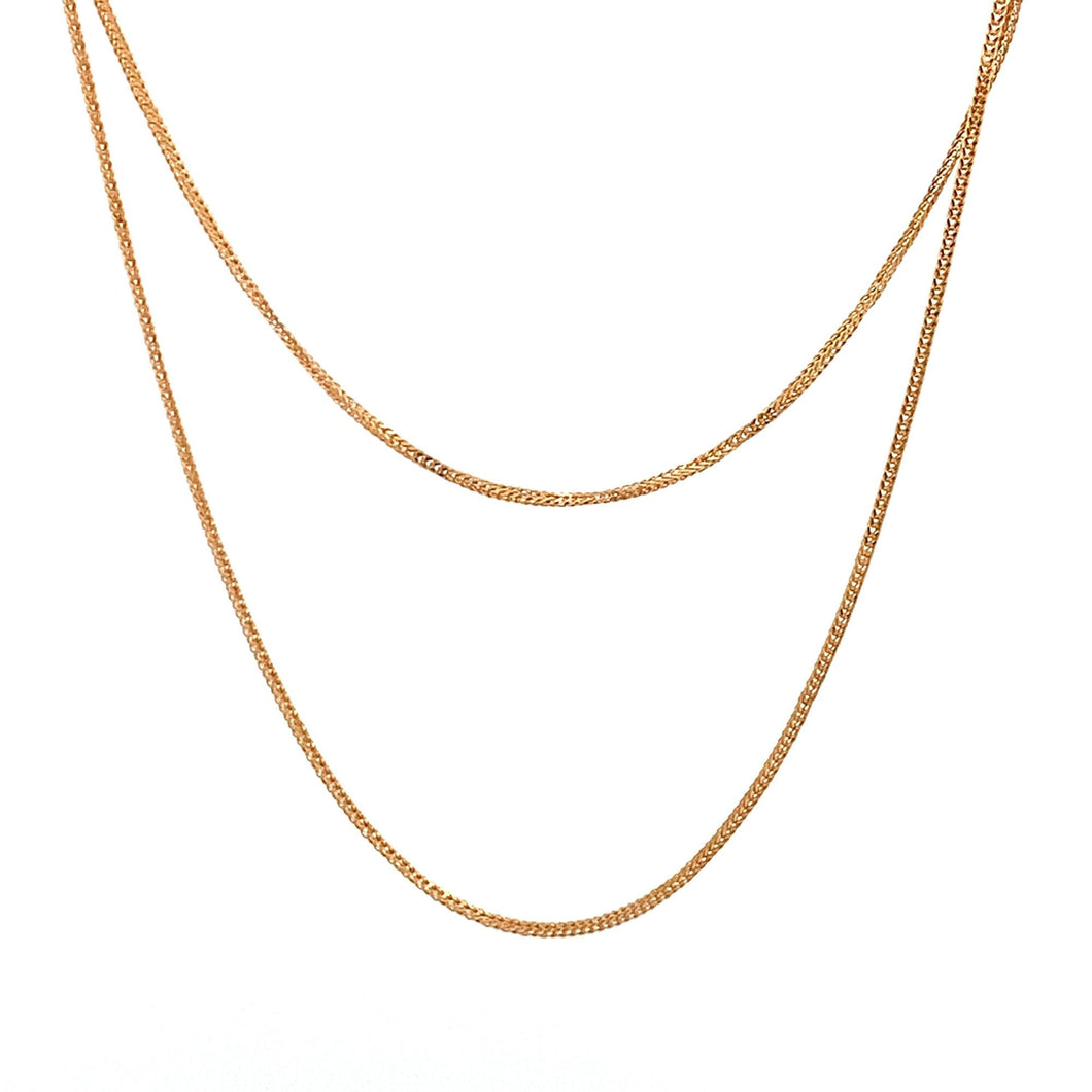 18K Yellow Gold Necklace Chain 1.76 grams 19.75 inches - Rafant