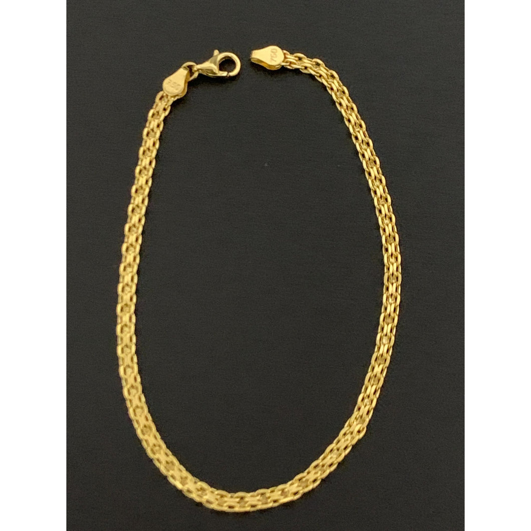 18K Gold Bracelet Size 7 inches 2.06 grams - Rafant