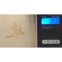 Load image into Gallery viewer, 18K Gold Necklace Chain 17.50&quot; with Love Pendant 1.41 grams - Rafant
