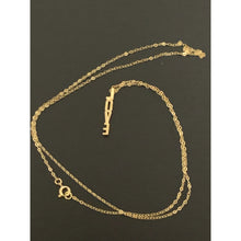 Load image into Gallery viewer, 18K Gold Necklace Chain 17.50&quot; with Love Pendant 1.41 grams - Rafant
